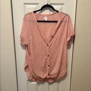 No Boundaries Light Pink Button-Down Shirt